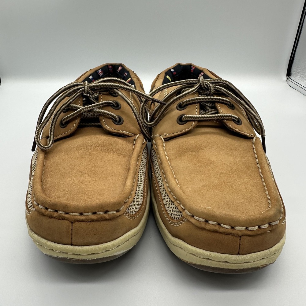 Reel Legends Shoes Mens Size 10 Brown Synthetic Boat Deck Casual Lace Up